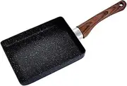 Gatuida 1Pc Tamagoyaki Pan Square Non Stick Frying Pan for Omelette BBQ Camping with Heat Resistant Handle for Cooking Eggs Vegetables and More