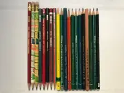 20 VINTAGE SCHWAN PENCILS: OTHELLO, SWANO, STABILO, ULTIMO - UNUSED