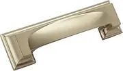 [Amerock] Cabinet Cup Pull | Golden Champagne | 3 inch & 3-3/4 inch (76mm & 96 mm) Center to Center | Appoint | 1 Pack | Drawer Pull | Drawer Handle | Cabinet Hardware
