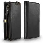 For iPhone 13/12/XS Pro Max Flip Case, Premium Zipper Wallet Leather Case Cover