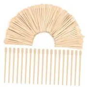 1200 Pcs Wooden Eyebrow Waxing Sticks with Handle, Small Wood Wax Sticks, Wax
