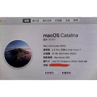 Mac mini 2013 intel i7 16G 1000G SSD