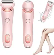 The Glide Pro 3.0 Razor Duskofficial Razor Dusk Official Electric Shaver 2 in 1 Portable Ladies Shaver Bikini Trimmer for Women IPX7 Waterproof Wet & Dry (Pink)
