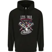 Less Talk More Chalk Funny 9-Ball Pool Childrens Kids Hoodie