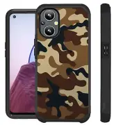 FUSION Case For OnePlus Nord N20 5G Hybrid Phone Cover CAMO BROWN