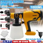 Cordless High Pressure Spray Gun Airless Paint Sprayer For Dewalt 18V Battery