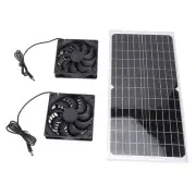 Solar Powered Exhaust Fan 16W Monocrystalline Silicon Solar Panel Dual US