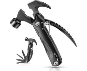 Cool And Unique Birthday Christmas Gift For Men, Boyfriend, Husband, Mini Hammer Multi Tool Belt Knife Camping Tool