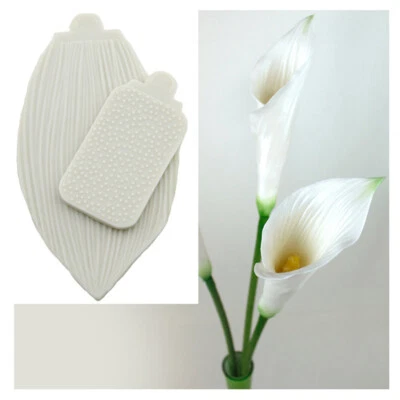 Super Large Calla Lily & Tulip Leaf Vein Silicone Mold Cake Decorating Food FDFF