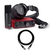 Focusrite Scarlett Solo Studio (4th Gen) Recording Package with Mogami XLR Cable