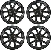 FENX 4PCS Wheel Covers for Tesla Model 3 2017-2022, Matte Black ABS 18 Inch Wheel Hub Caps