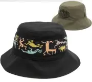 Billabong Keith Haring Jam REVERSIBLE Bucket Boonie Mens 58 cm Hat RHTBBL-97