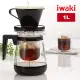 【iwaki】日本品牌冷/熱兩用耐熱玻璃咖啡壺1L