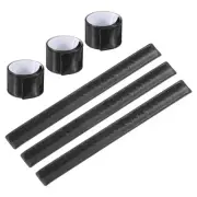 6 Pcs Non-Reflective Slap Bands Non-Reflector Band Snap Bracelet Black