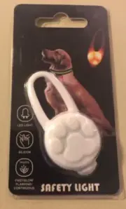Dog Safety Collar Light (NEW) Lots of Features Unopened Package, Very Cute