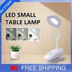 USB Flexible Clamp Clip-On LED Light Reading Table Desk Bed Bedside Night Lamp