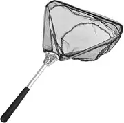 LiFschal Aluminum Triangle Mini Fly Fishing Landing Net - Foldable Hand Fishing Net with Ergonomic Handle for Anglers