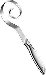 Danish Dough Whisk - Stainless Steel Seamless Wisking Tool for Sourdough Bread Baking, Pizza, Pastry, Cake Batter, Biscuits, Dishwasher Safe