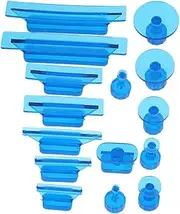 FUNOMOCYA 30Pcs Dent Pulling Kit No Paint Required Plastic Pull Tabs for Hail Damage and Small Dent Removal User Friendly Repair Tools for Cars Motorcycles and Surfaces
