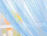 Clearance Fringe String Curtain - Blue New FREE SHIPPING