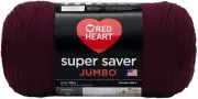 Red Heart Super Saver Yarn-Claret (Pack of 2 Skein)