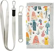 [Yoogain] Cute Monster Plants Cartoon card holder wallet for credit cards minimalist wallets for men with lanyard, cute monster plants cartoon, 1 size, Fashion
