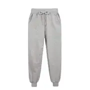 Nevenka Womens Warm Sweatpants Sherpa Lined Winter Athletic Jogger Pants-Light Grey