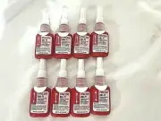 8 Pack of Pacer ANL-71 Threadlocking Compound High Strength 0.33oz Each