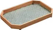 Decorative Tray - Coffee Table Tray | Begonia Embossed Tray, for Living Room, Bedroom Cosmetics Jewelry Storage