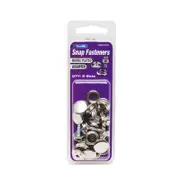 Zenith Assorted Nickel Plated Brass Snap Fasteners With Screw