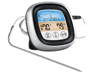 Digital Touchscreen Instant Read Food Meat Thermometer Probe Timer For Oven BBQ