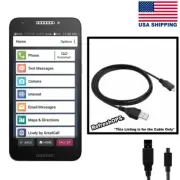 GreatCall Jitterbug 2 No Contract Smartphone USB Cable Transfer Cord Replacement