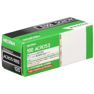 [日本直送]FUJIFILM 黑白胶片 Neopan 100 ACROS II 120 尺寸，12 张，1 片。