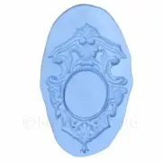 Dolls House Miniature Reusable Ornate Picture Frame Silicone Mould