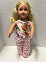 DOLL CLOTHES SNOWMEN PAJAMAS FITS AMERICAN DOLL & 18" DOLLS