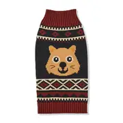 All Day Trail Mates Wombat Dog Knit Red