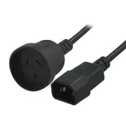 RC-3083 - 8Ware Power Extension Cable 15cm 3-Pin AU to IEC C14 Female to Male for UPS ~CBC-RC-3083 H40UPSIEC150MM