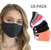 5-10-PACK | 100% Softest Cotton Washable Reusable Face Masks