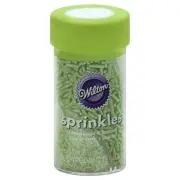 Wilton Sprinkles Green Sugar Glitter & Jimmies Combo Jar 2.5oz St Patrick's Day