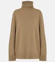 [The Row] The Row Hepny cashmere turtleneck sweater AU 10 brown