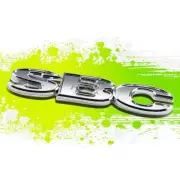 "SBC" SILVER LETTER LOGO TRIM BADGE METAL EMBLEM DECAL AUTO/CAR EXTERIOR STICKER