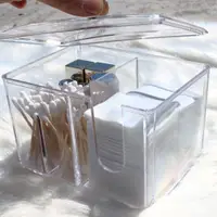 在飛比找蝦皮購物優惠-Cotton Swab Storage Box Transp