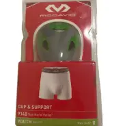 McDavid Cup & Support 9140 Boxer Brief w/ FlexCup Youth Ages 7-12 Waist 24-26"