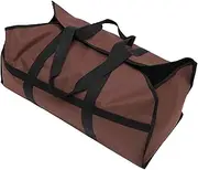 KOMBIUDA Foldable Firewood Storage Bag Portable Oxford Cloth Log Carrier with Hand Strap for Large Capacity for Camping Picnics Design