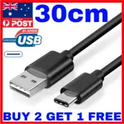 Short 25cm Type C to USB Type A Male Data Cable Samsung S8 S9 cord chord