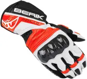 Berik Zoldar Motorcycle Gloves, black-white-red, Size XS for Men Black White Red
