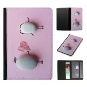 PASSPORT ITINERARY ORGANIZER|CUTE PEBBLE ROCK COUPLE