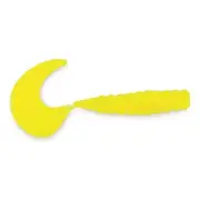 Berkley PowerBait Power Grubs Fishing Soft Bait, Yellow, 3in