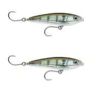 2x Rapala 9cm Saltwater X Rap SubWalk Walk the Dog Bait Fish Lures - Pinfish