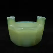 Westmoreland JADEITE Jadite GREEN Open SALT Dip CELLAR Summit GLASS 216 TUB NOS